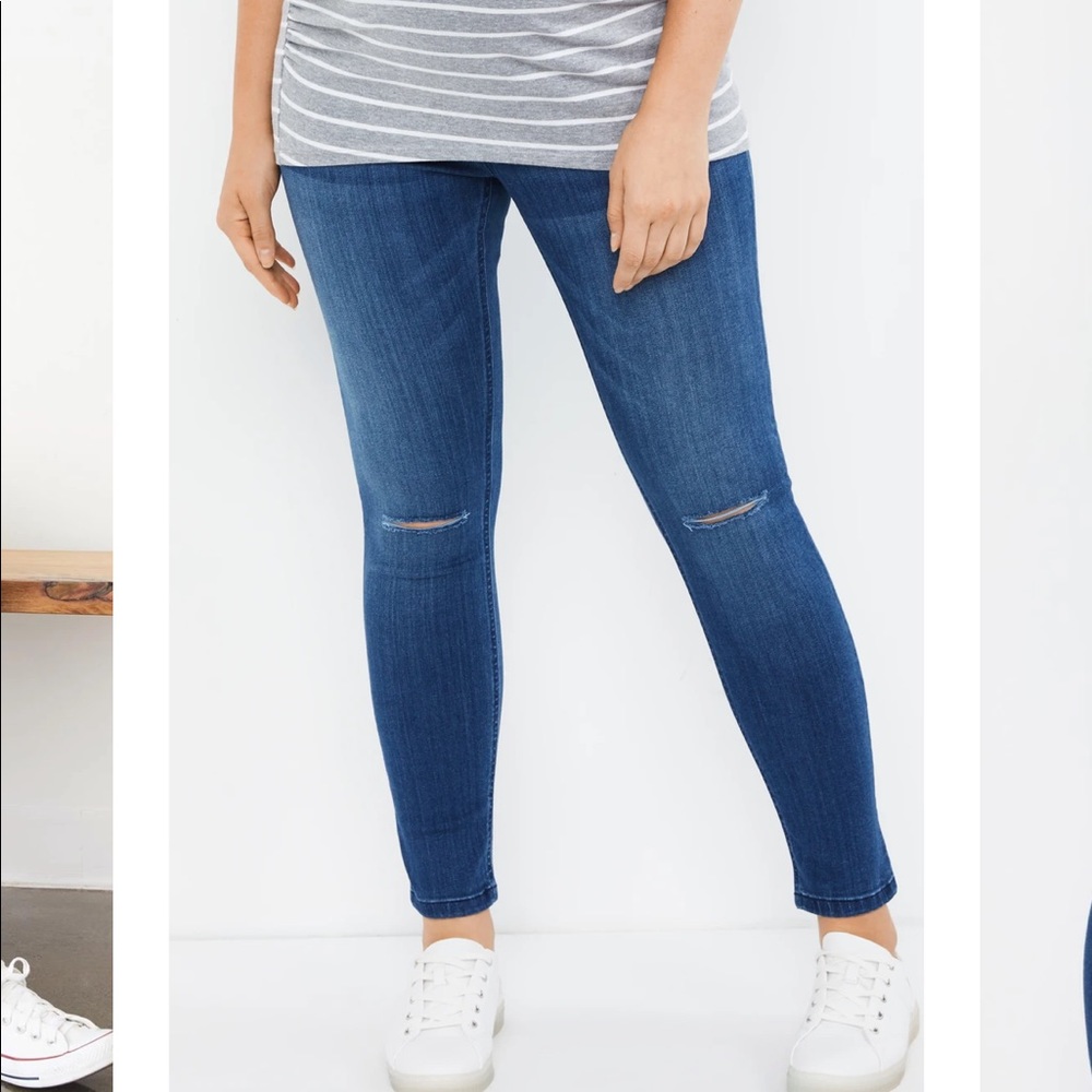 ✨NWOT Indigo Blue Maternity Jeans Size Medium✨